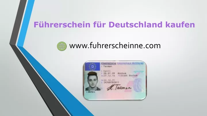 Ppt F Hrerschein F R Deutschland Kaufen Powerpoint Presentation Free