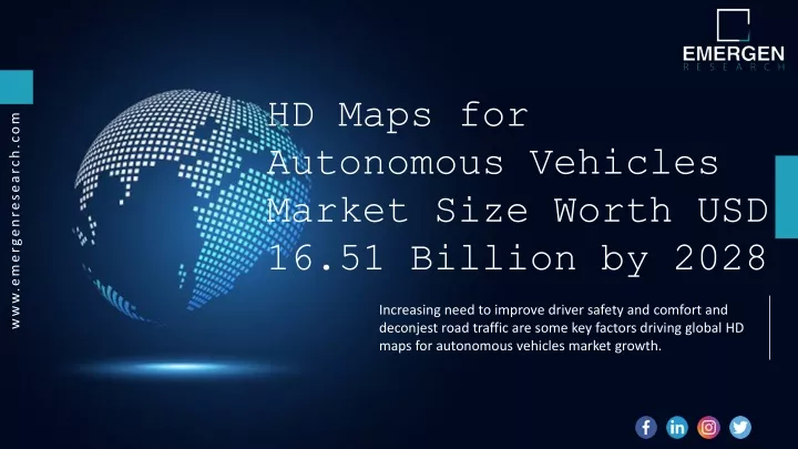 Ppt Hd Maps For Autonomous Vehicles Market Growth Share Forecast