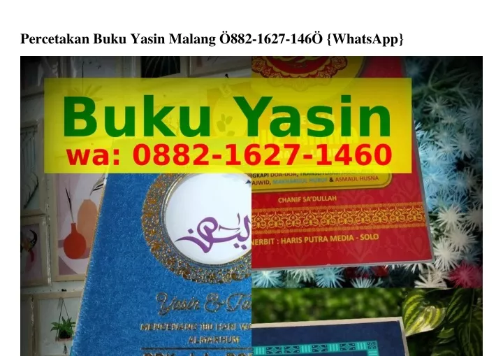 Ppt Percetakan Buku Yasin Malangpercetakan Buku Yasin Malang O