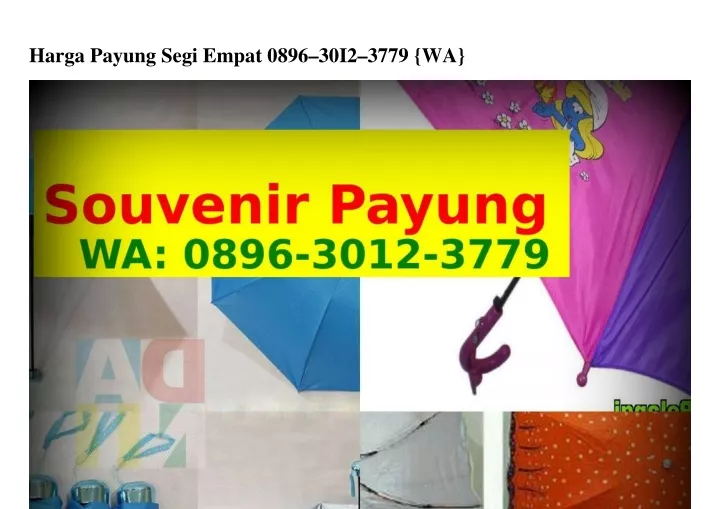 Ppt Harga Payung Segi Empat Wa Powerpoint