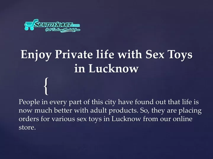 Ppt Sex Toys In Lucknow Online Adult S Store Sextoykart