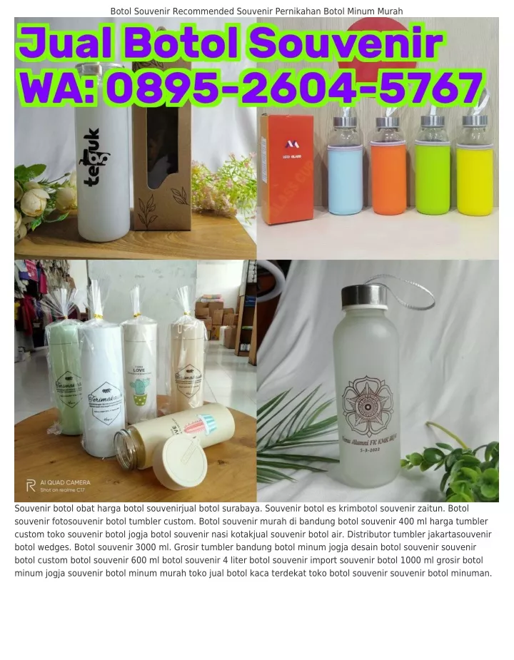 PPT O895 2ᏮOㄐ 57Ꮾ7 WA Contoh Souvenir Dari Botol Plastik Botol