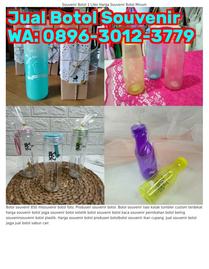 Ppt O O Wa Botol Souvenir Liter Botol Souvenir Hijab