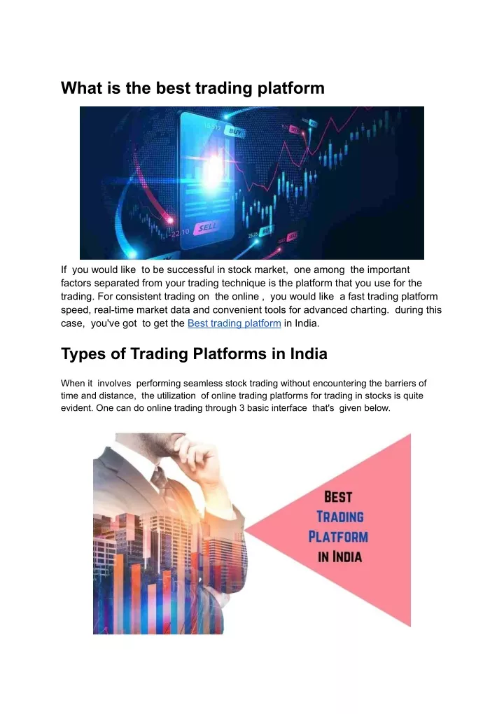 Ppt What Is The Best Trading Platform Powerpoint Presentation Free