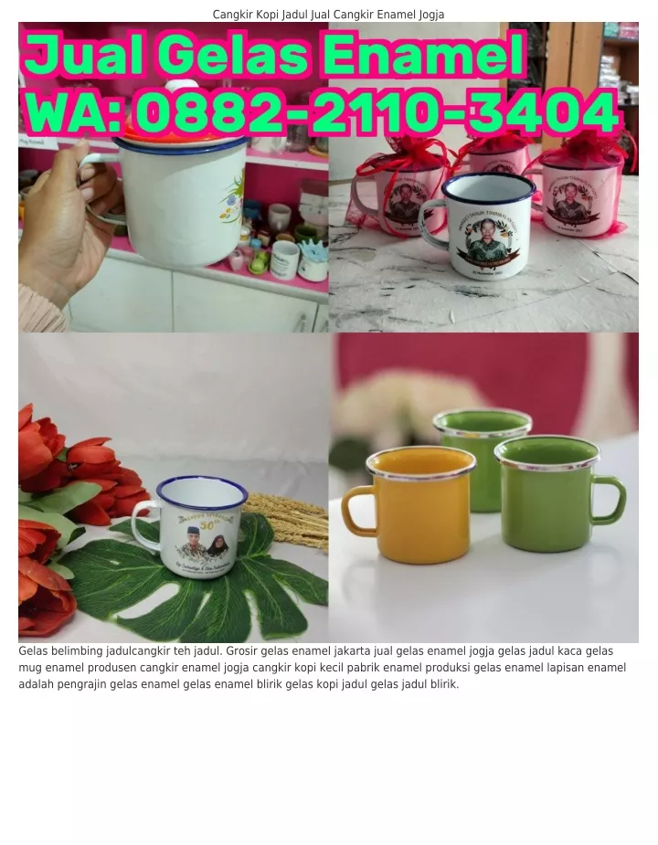 Ppt Cangkir Kopi Keramik Pusat Gelas Enamel D C D Powerpoint