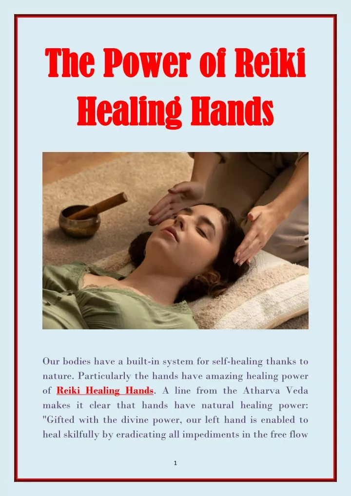 PPT The Power Of Reiki Healing Hands PowerPoint Presentation Free