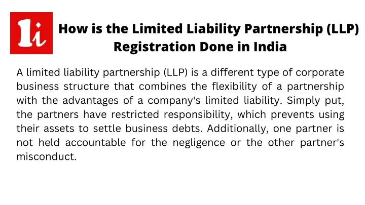 PPT How Is The Limited Liability Partnership LLP Registration Done