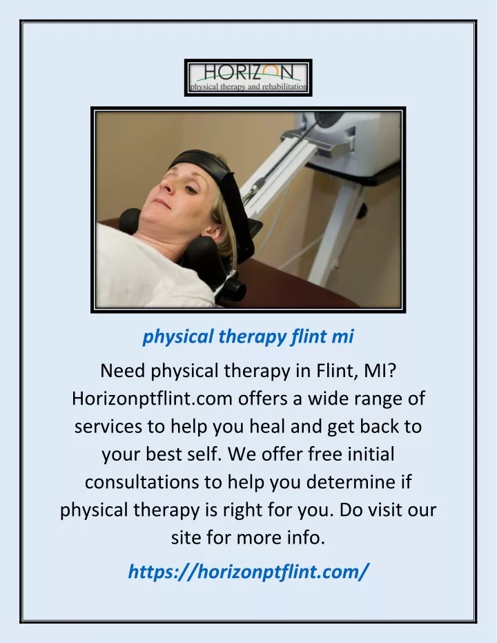 Ppt Physical Therapy Flint Mi Horizonptflint Powerpoint