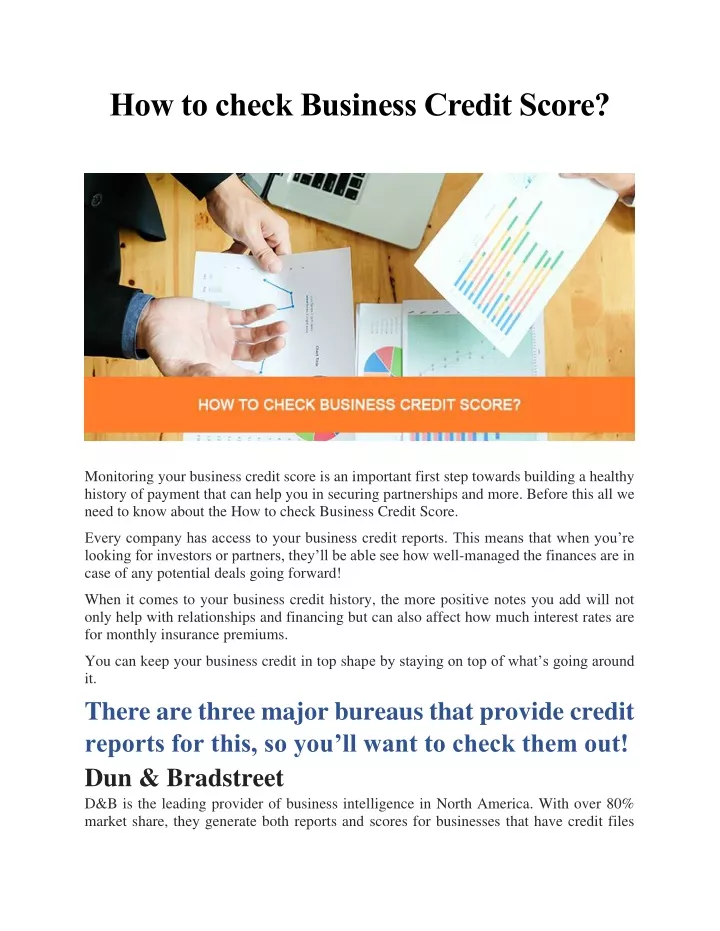 PPT How To Check Business Credit Score PowerPoint Presentation Free