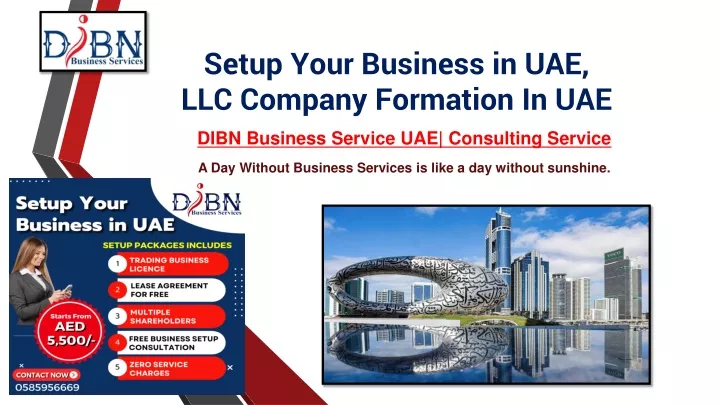 Ppt Setup Your Business In Uae From Aed Llc Company Formation