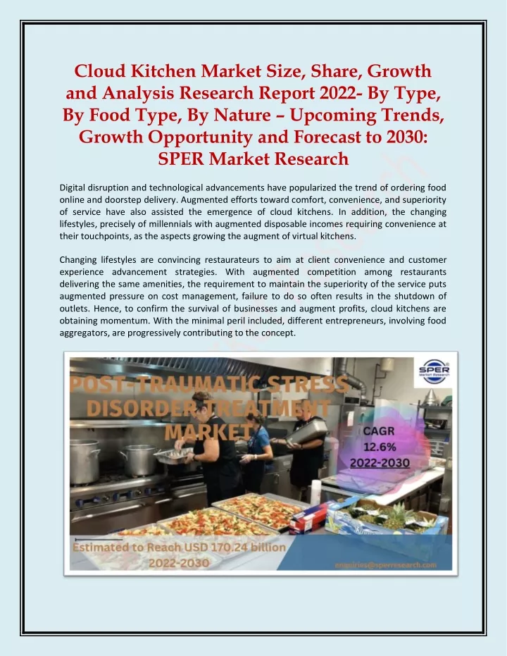 PPT Cloud Kitchen Market Size Share Growth And Analysis Research