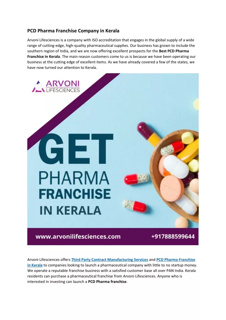 Ppt Pcd Pharma Franchise Company In Kerala Powerpoint Presentation