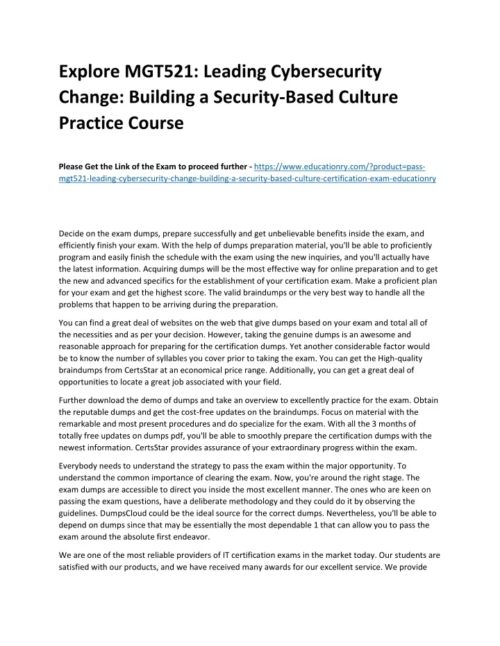 PPT MGT521 Leading Cybersecurity Change Building A Security Based