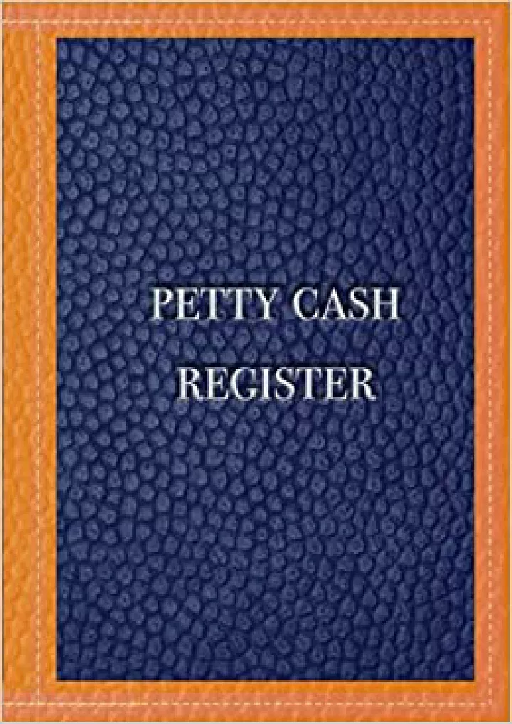 PPT Petty Cash Books Small Business Ledger For Petty Cash Record