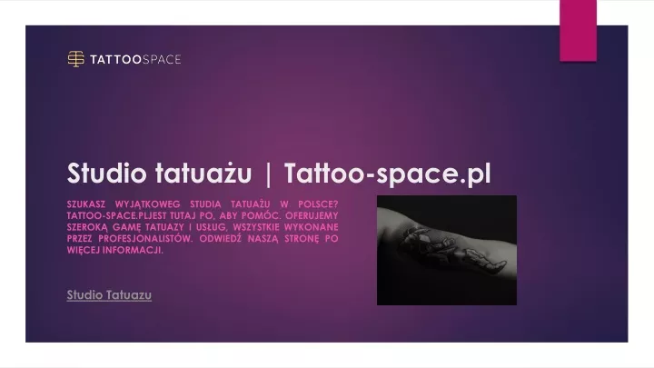 Ppt Studio Tatua U Tattoo Space Pl Powerpoint Presentation Free