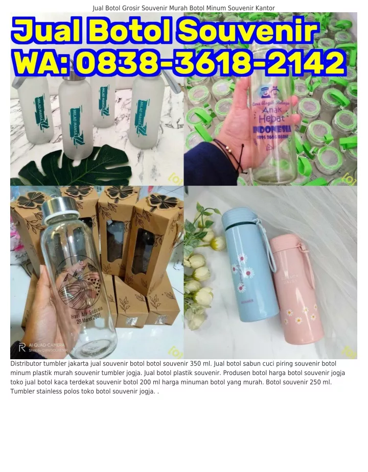 Ppt Wa Ukuran Botol Souvenir Botol Souvenir Ml