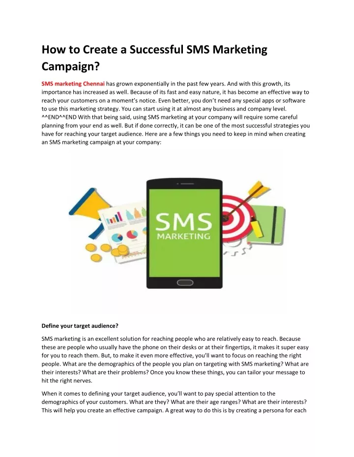 Ppt How To Create A Successful Sms Marketing Campaign Powerpoint