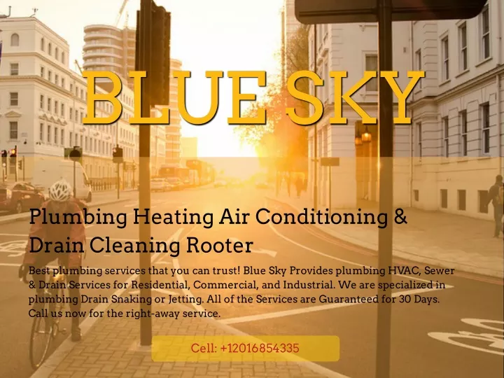 Ppt Blue Sky Plumbing Heating Air Conditioning Drain Cleaning