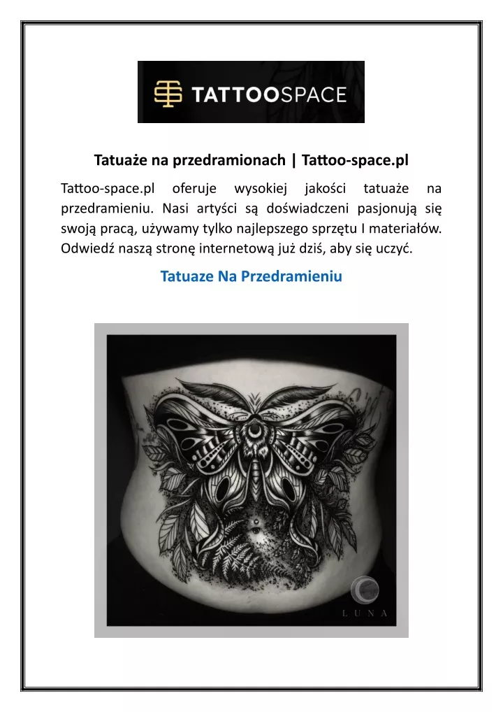 PPT Tatuaże na przedramionach Tattoo space pl PowerPoint Presentation