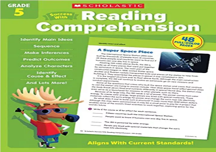 Ppt Read Pdf Scholastic Success With Reading Comprehension Grade