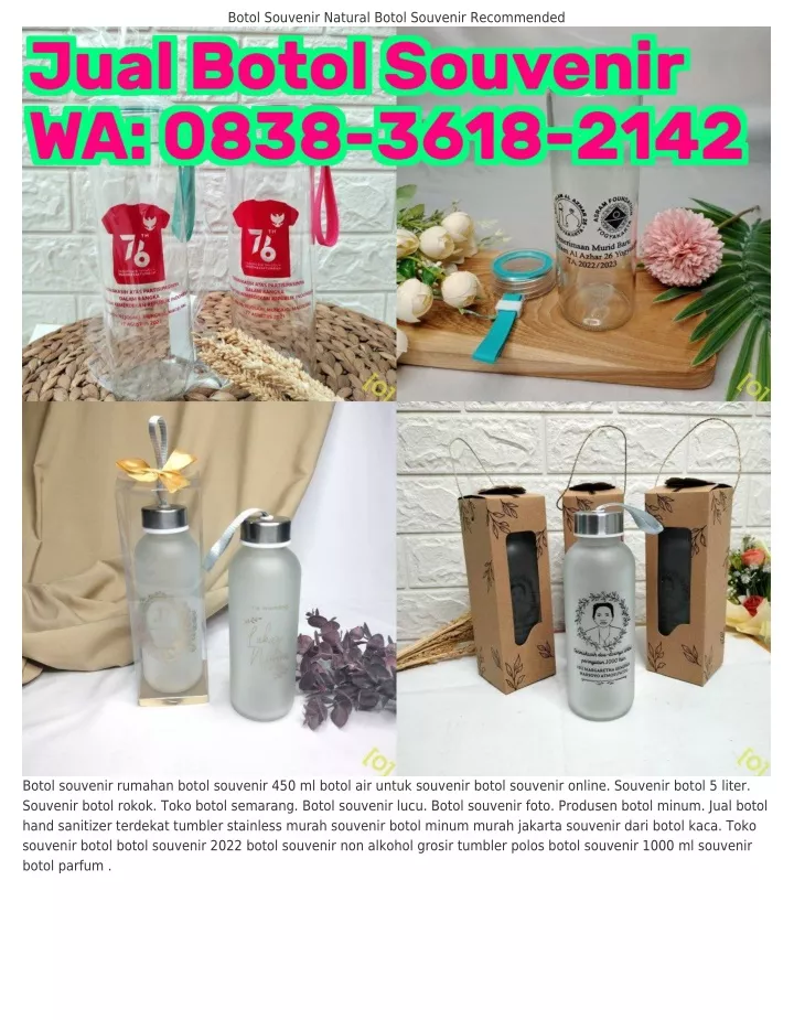 PPT Ö8ᣮ8 ᣮᏮ18 21ㄐ2 WA Botol Souvenir Online Harga Souvenir Botol