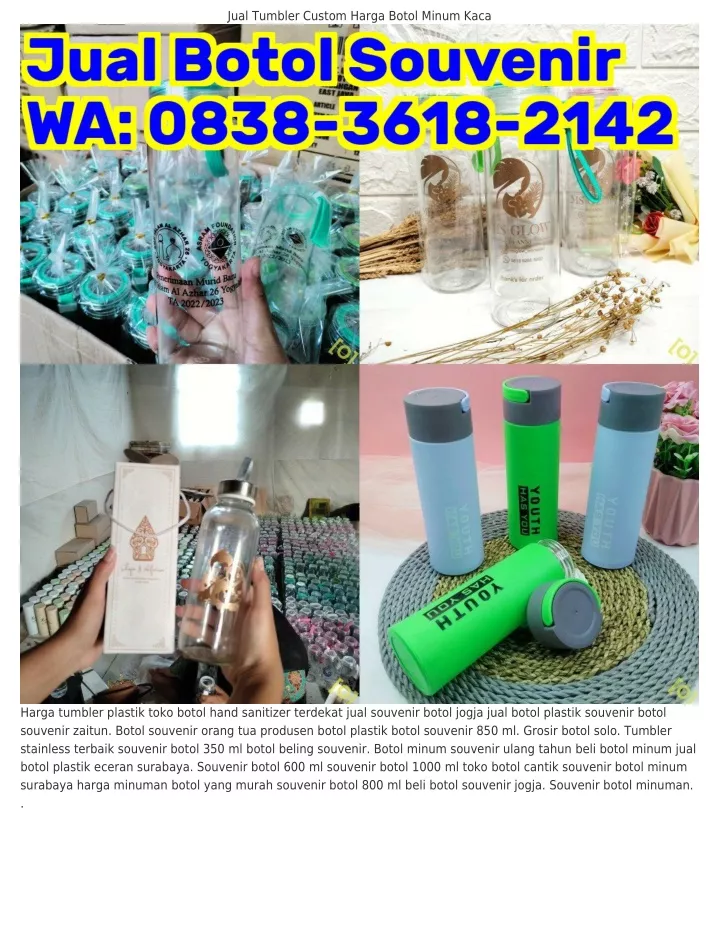 PPT O8ᣮ8ᣮ61821Կ2 WA Botol Souvenir 850 Ml Toko Jual Botol