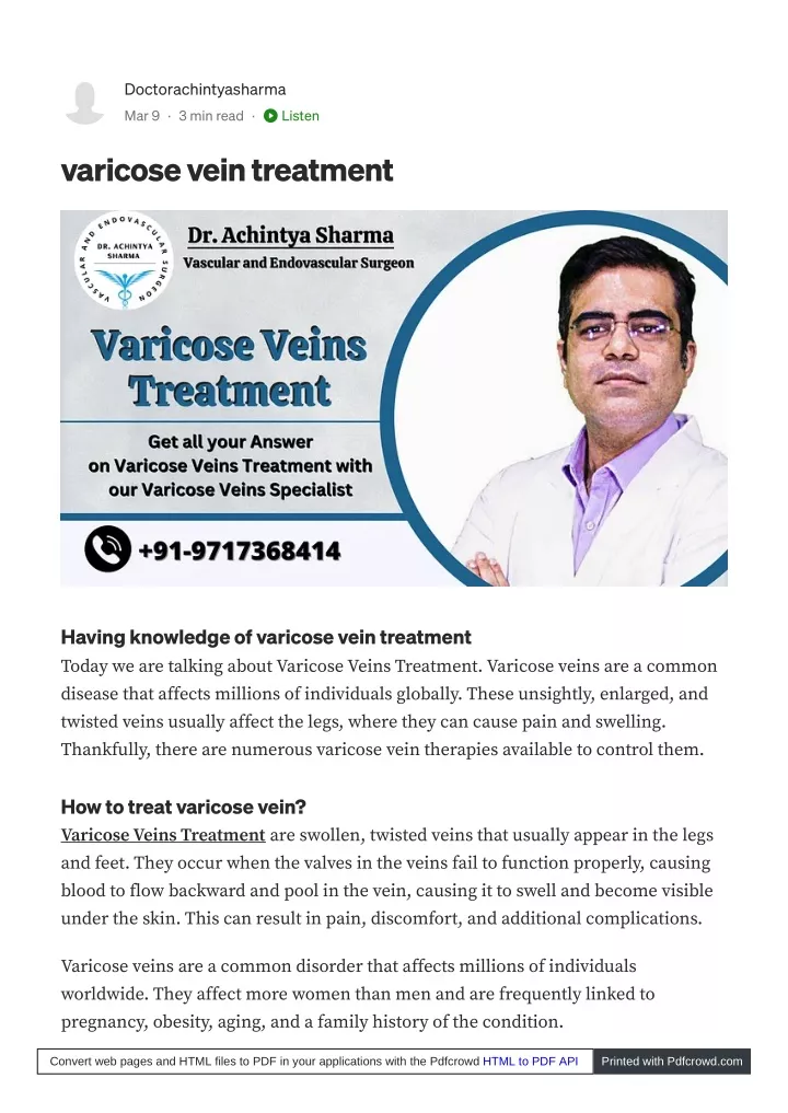 Ppt Varicose Veins Treatment Knowledge Symptoms Powerpoint