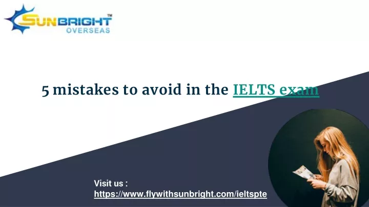 PPT 5 Mistakes To Avoid In The IELTS Exam PowerPoint Presentation