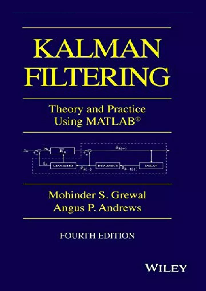 Ppt Pdf Book Kalman Filtering Theory And Practice With Matlab Ieee