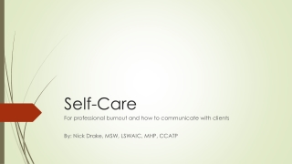 self care