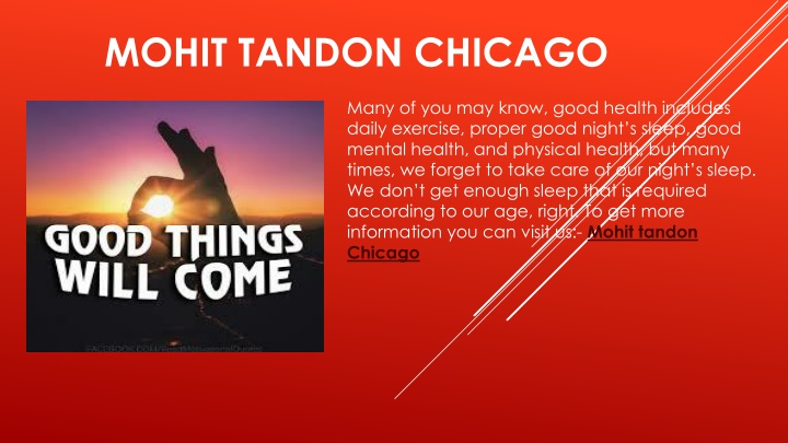 mohit tandon chicago