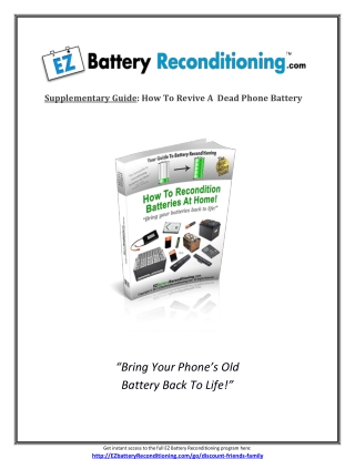 EZ Battery Reconditioning PDF
