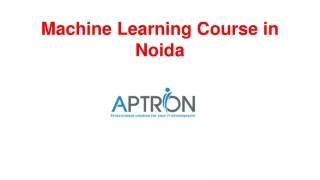 Machine Learning Institute in Noida