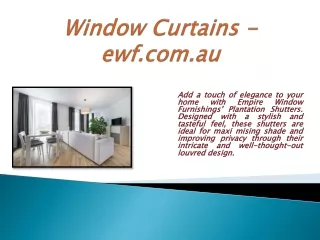 Window Curtains - ewf.com.au