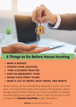 6 Things to Do Before House Hunting