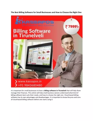 The Best Billing Software for Small Businesses and How to Choose the Right One