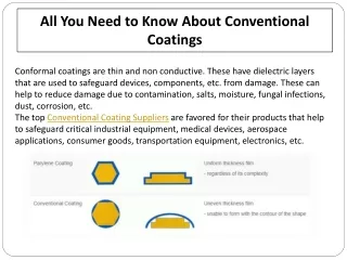 all you need to know about conventional coatings