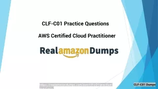 CLF-C01 Exam Dumps By Realamazondumps.com