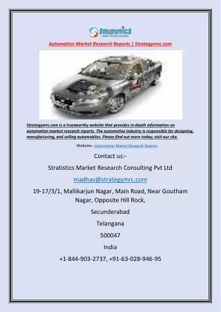 automation market research reports strategymrc com