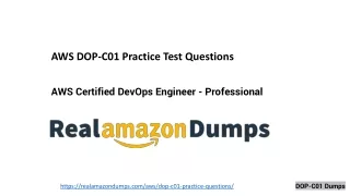 DOP-C01 Exam Dumps By Realamazondumps.com