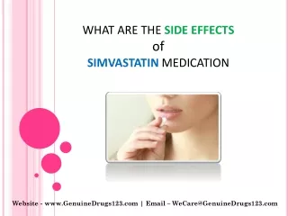 what are the side effects of simvastatin