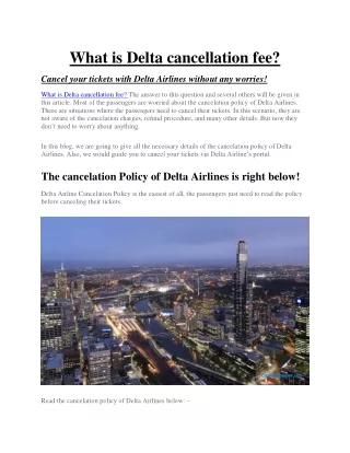What is Delta cancellation fee cheapestflightsfare.com.pdf