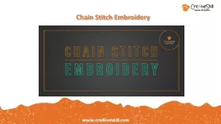 chain stitch embroidery