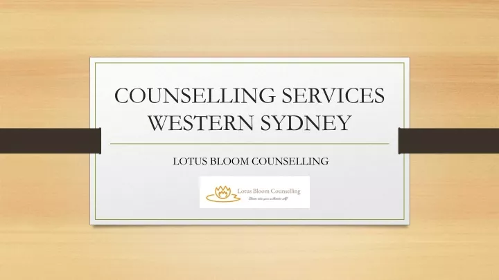 counselling services western sydney
