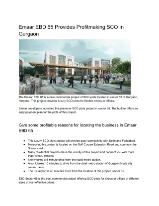 Emaar EBD 65