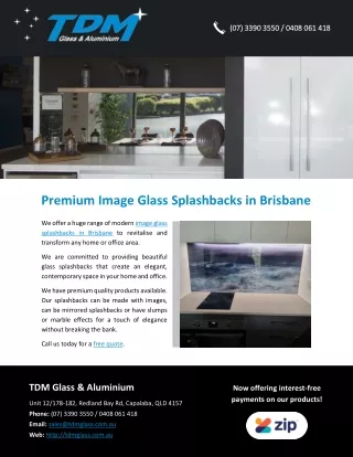 Premium Image Glass Splashbacks in Brisbane