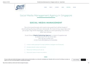 Best Social Media Management Agency In Singapore