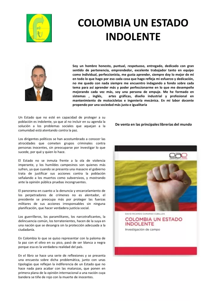 colombia un estado indolente