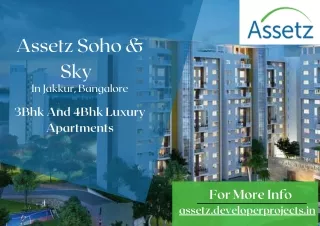 Assetz Soho And Sky Jakkur- Luxury Apartments
