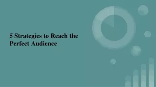 5 Strategies to Reach the Perfect Audience